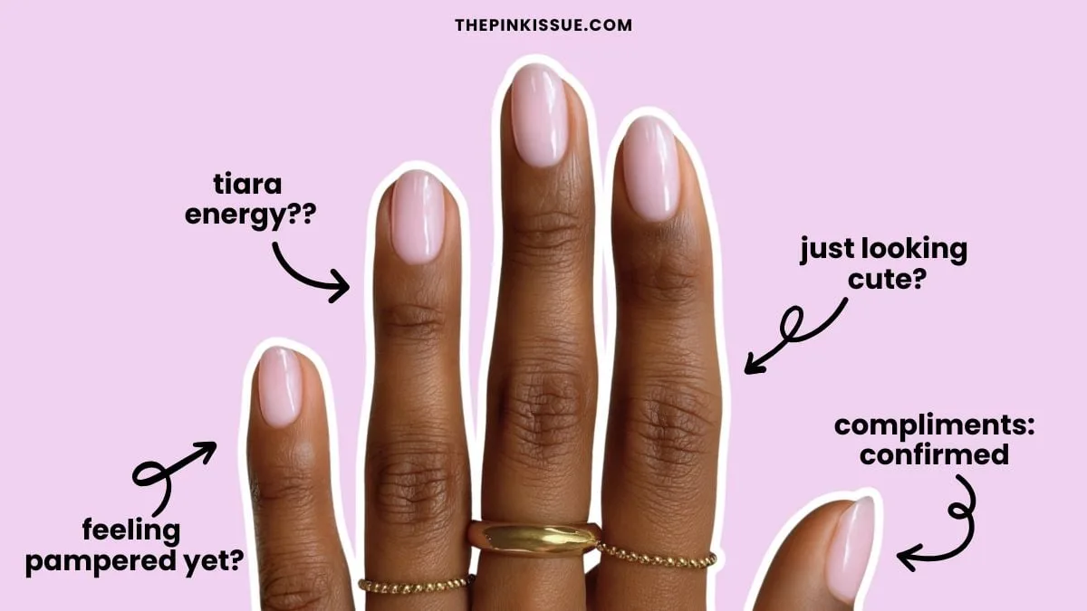 Pink nail theory trend