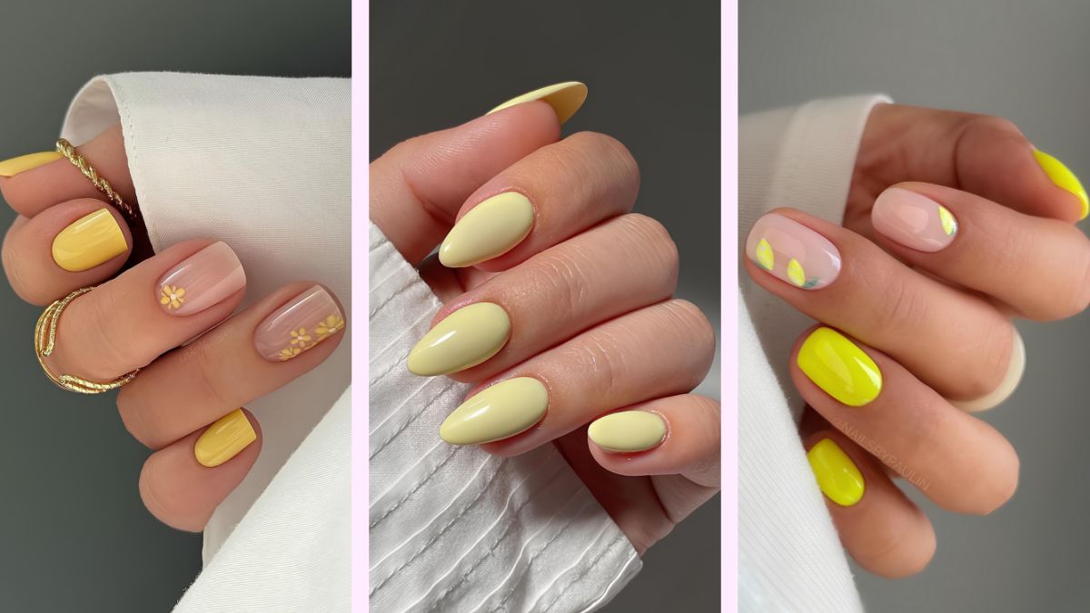 Yellow nail designs