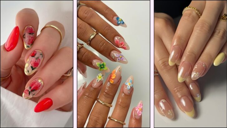 Almond Floral Nails Just Went Viral—40 Designs to Save Now