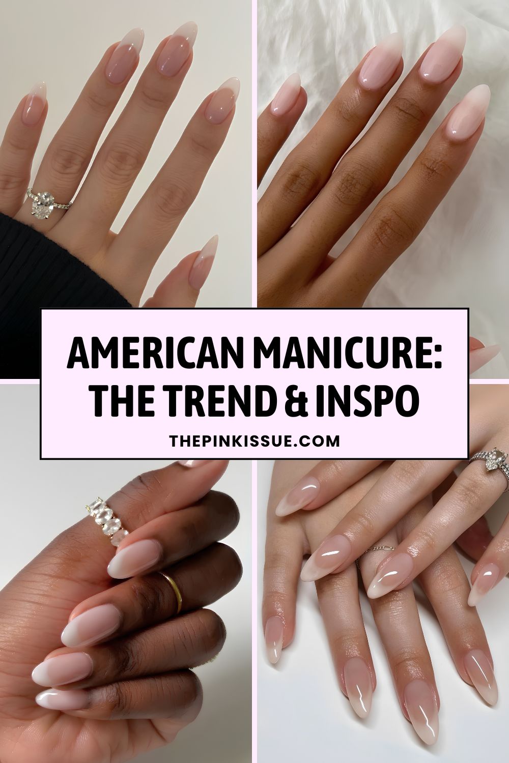 American manicure trend Pinterest