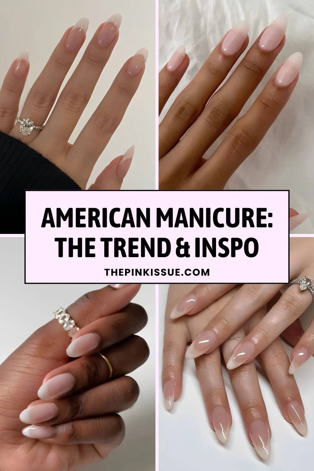 American manicure trend Pinterest