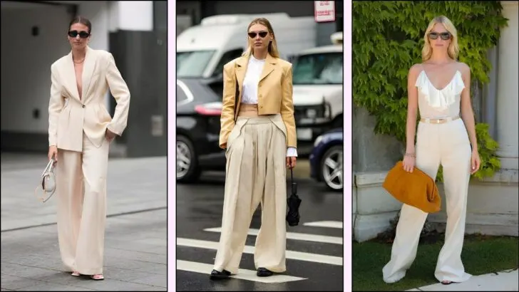 Beige Palazzo Pants Trend Is Everywhere for Spring/Summer 2025