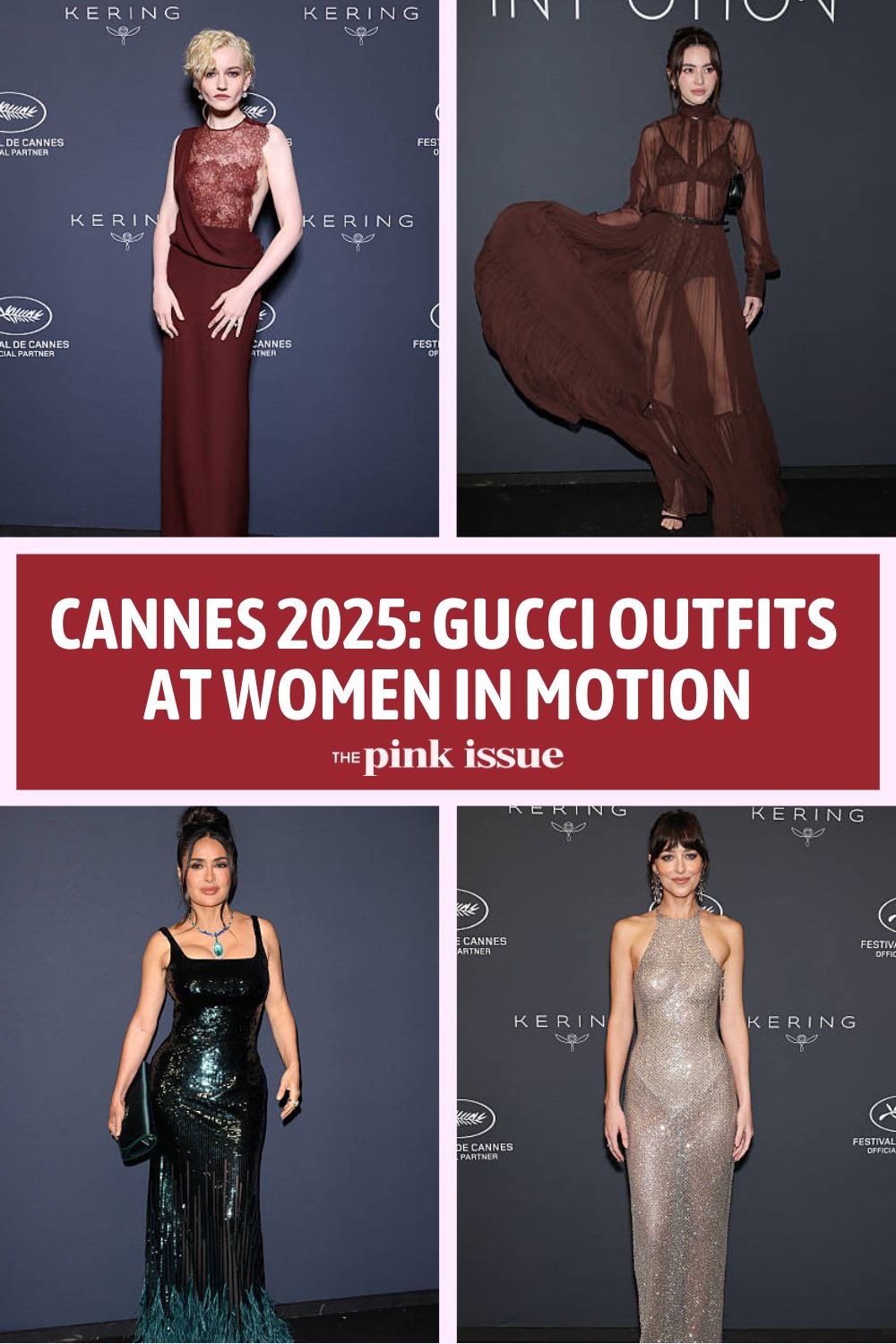 Cannes Women in Motion Gucci outfits Pinterest