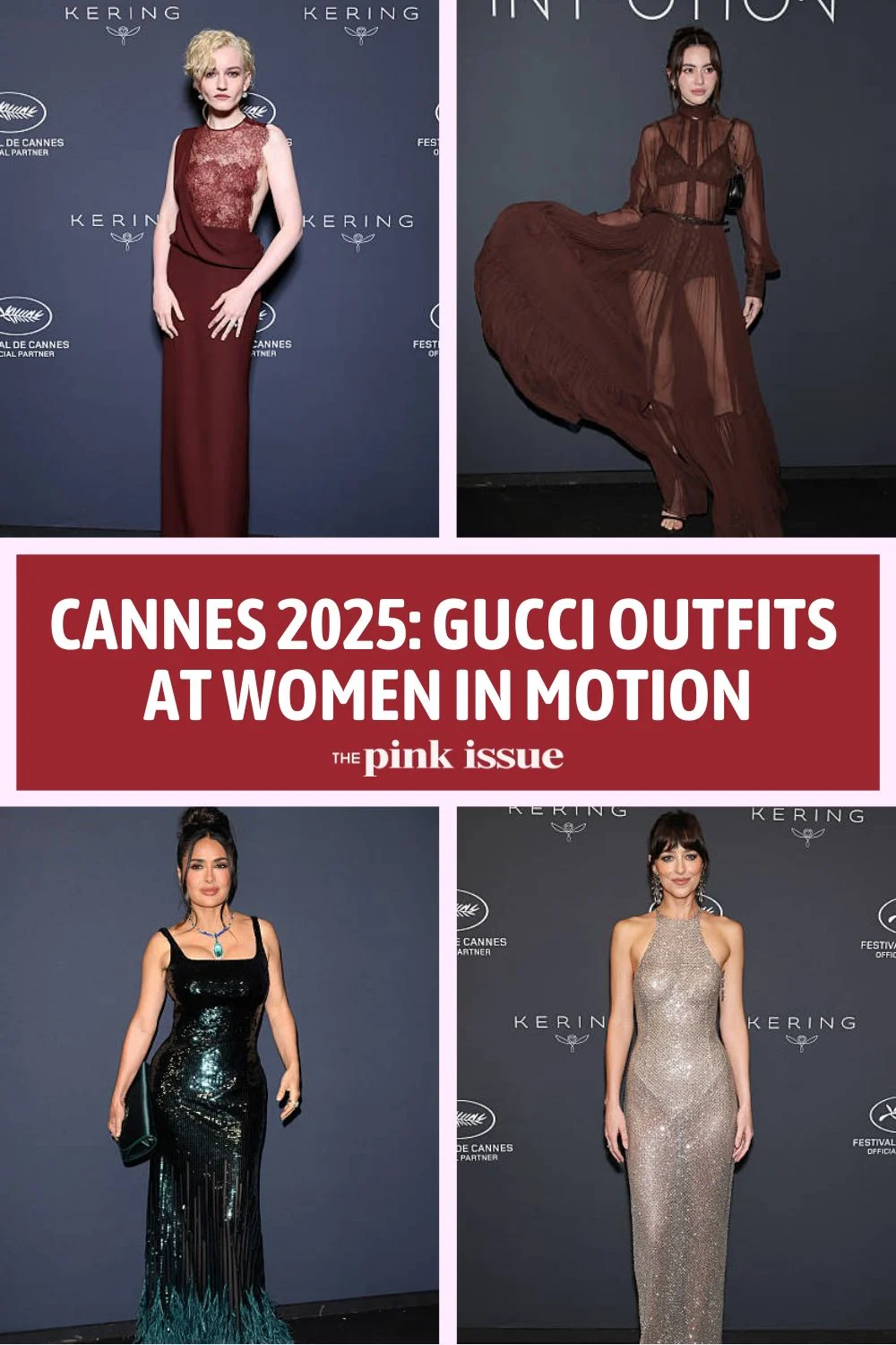 Cannes Women in Motion Gucci outfits Pinterest