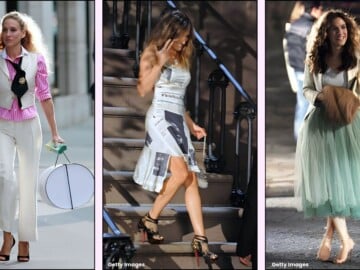 A collage of Carrie Bradshaw's best looks ever