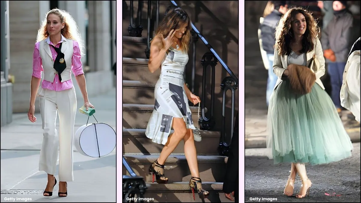 A collage of Carrie Bradshaw's best looks ever
