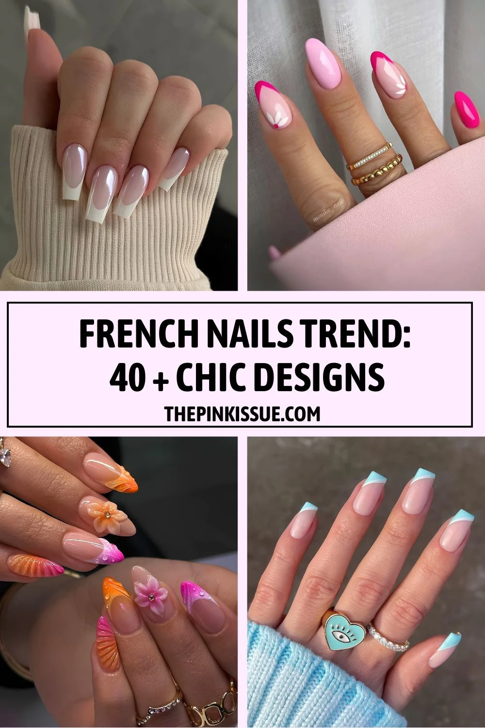 French nails trend Pinterest