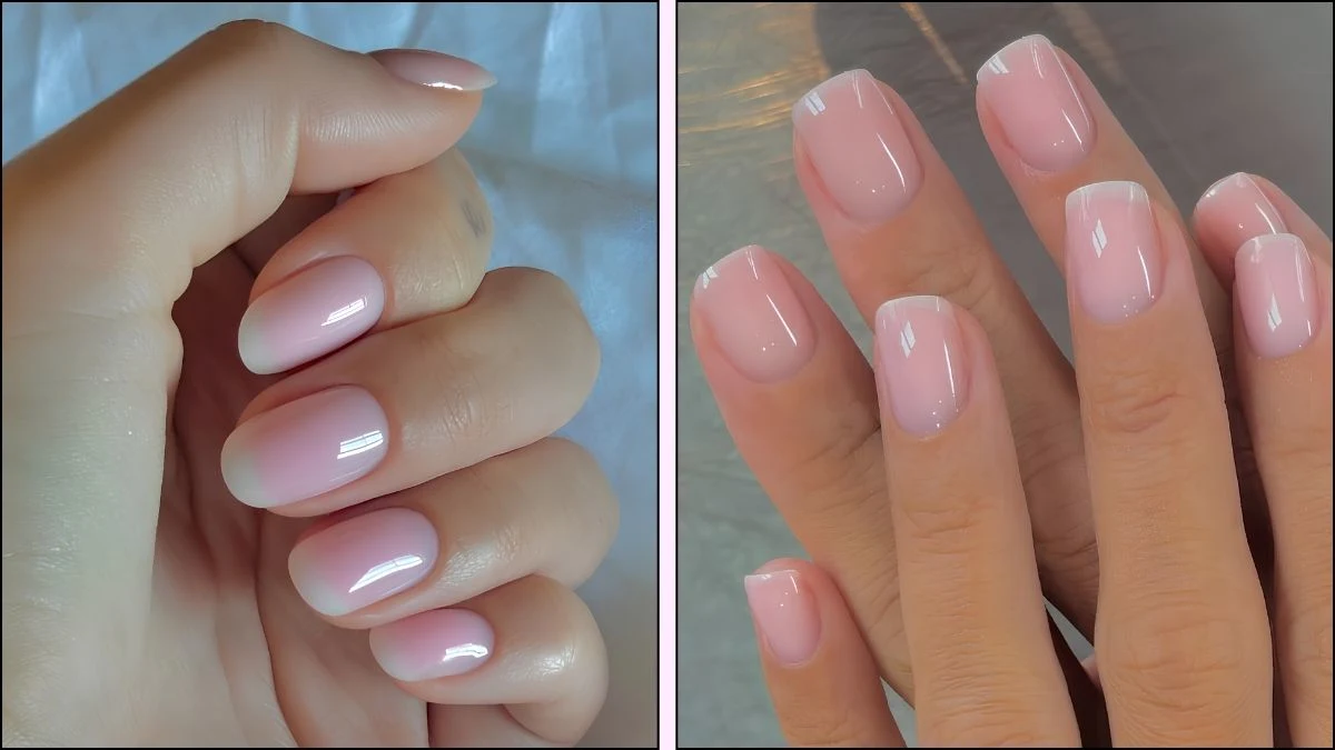 A collage of ice cream manicures
