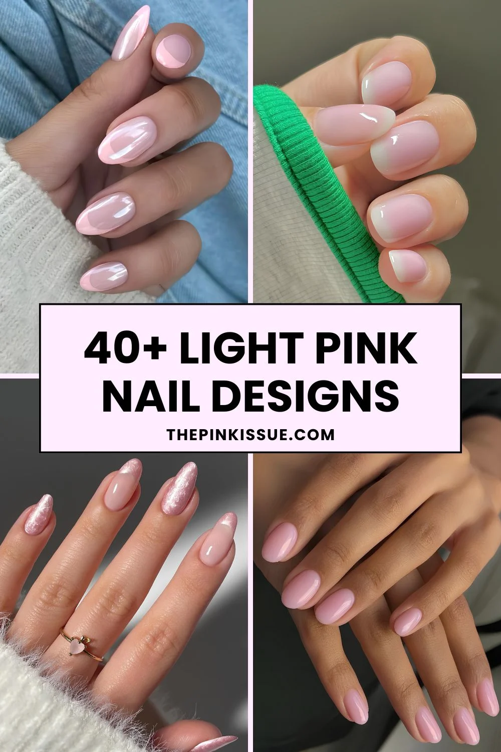 Light pink nails Pinterest