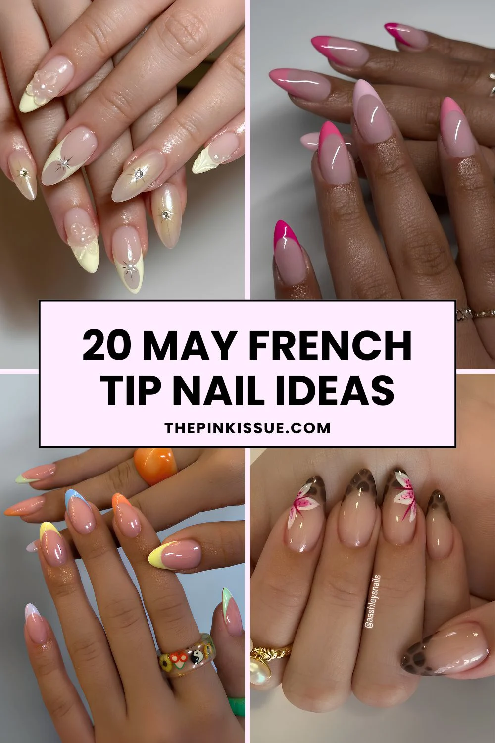 May French tip nails Pinterest