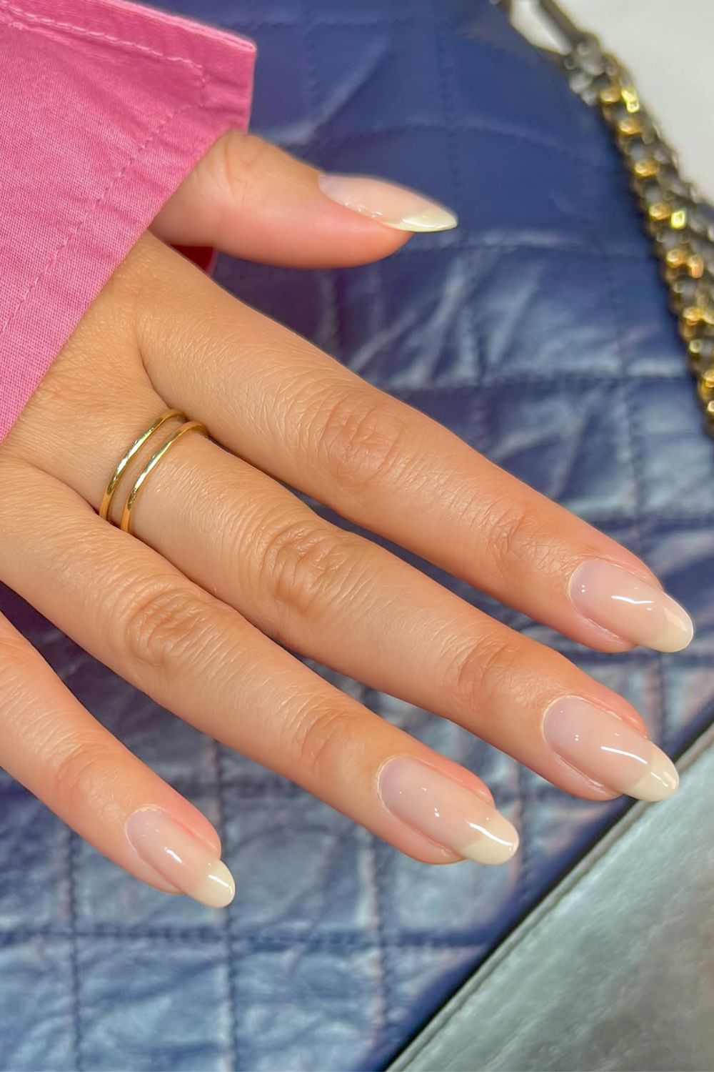 Off-white American manicure