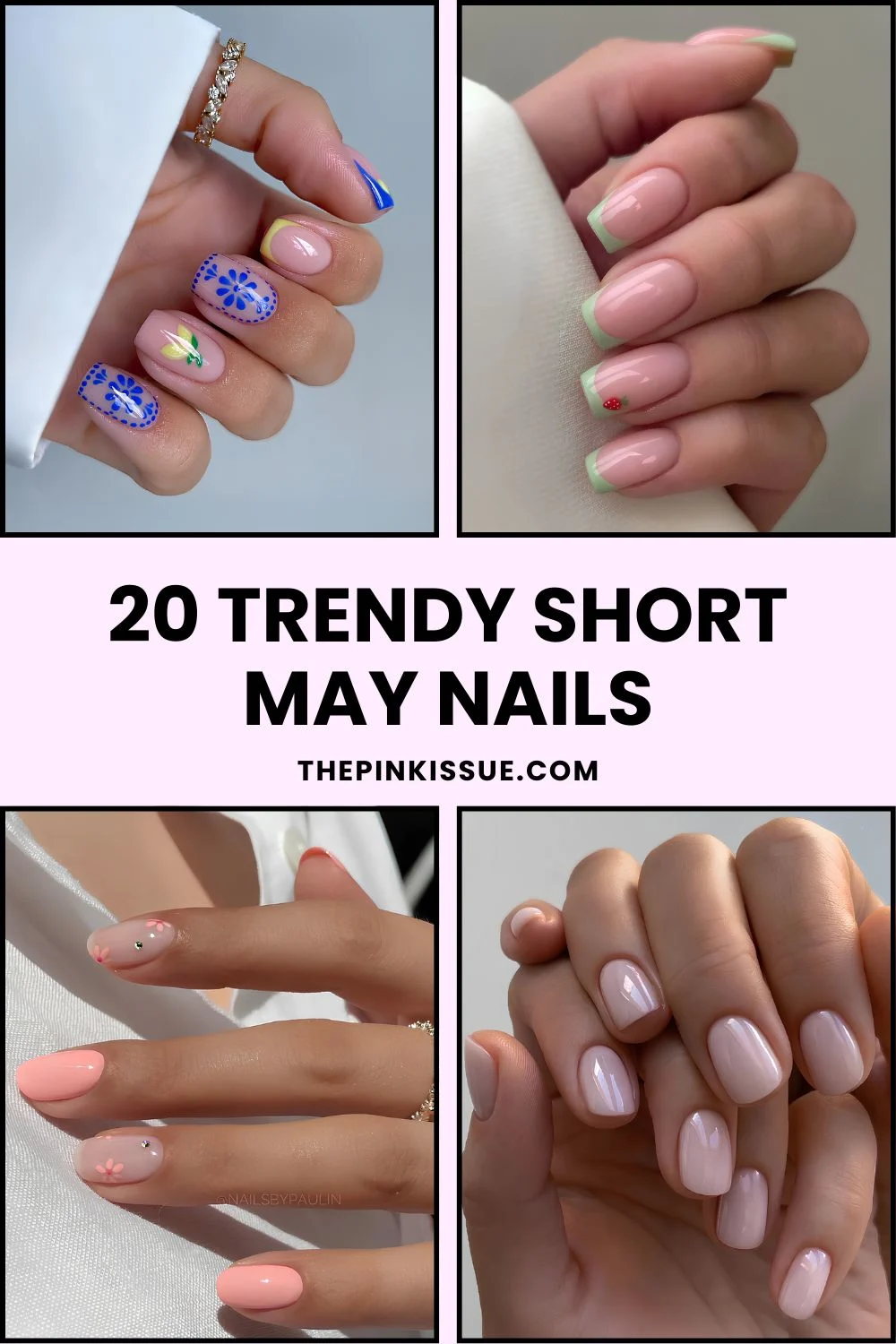 Short May nails pinterest