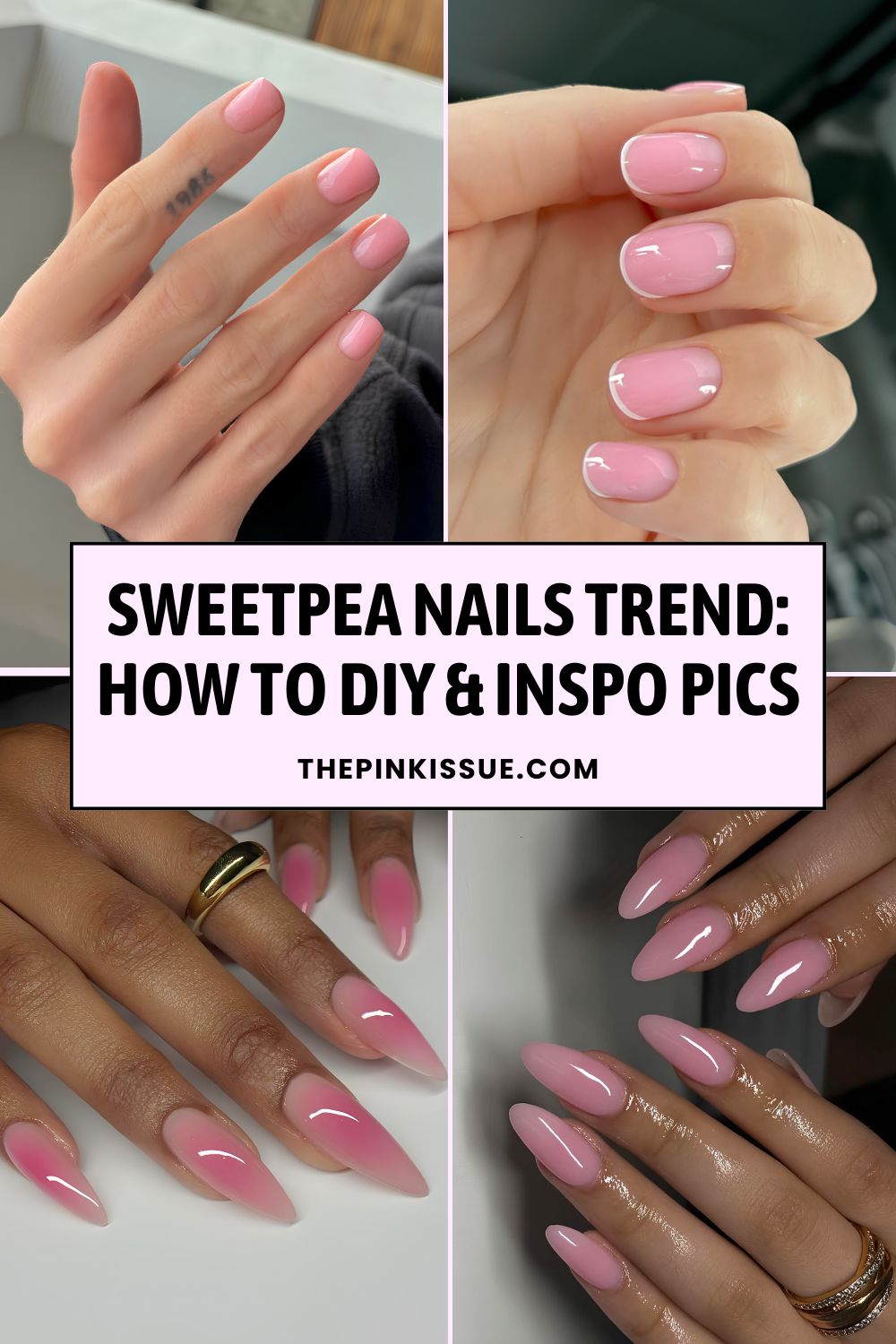 Sweetpea nails trend Pinterest