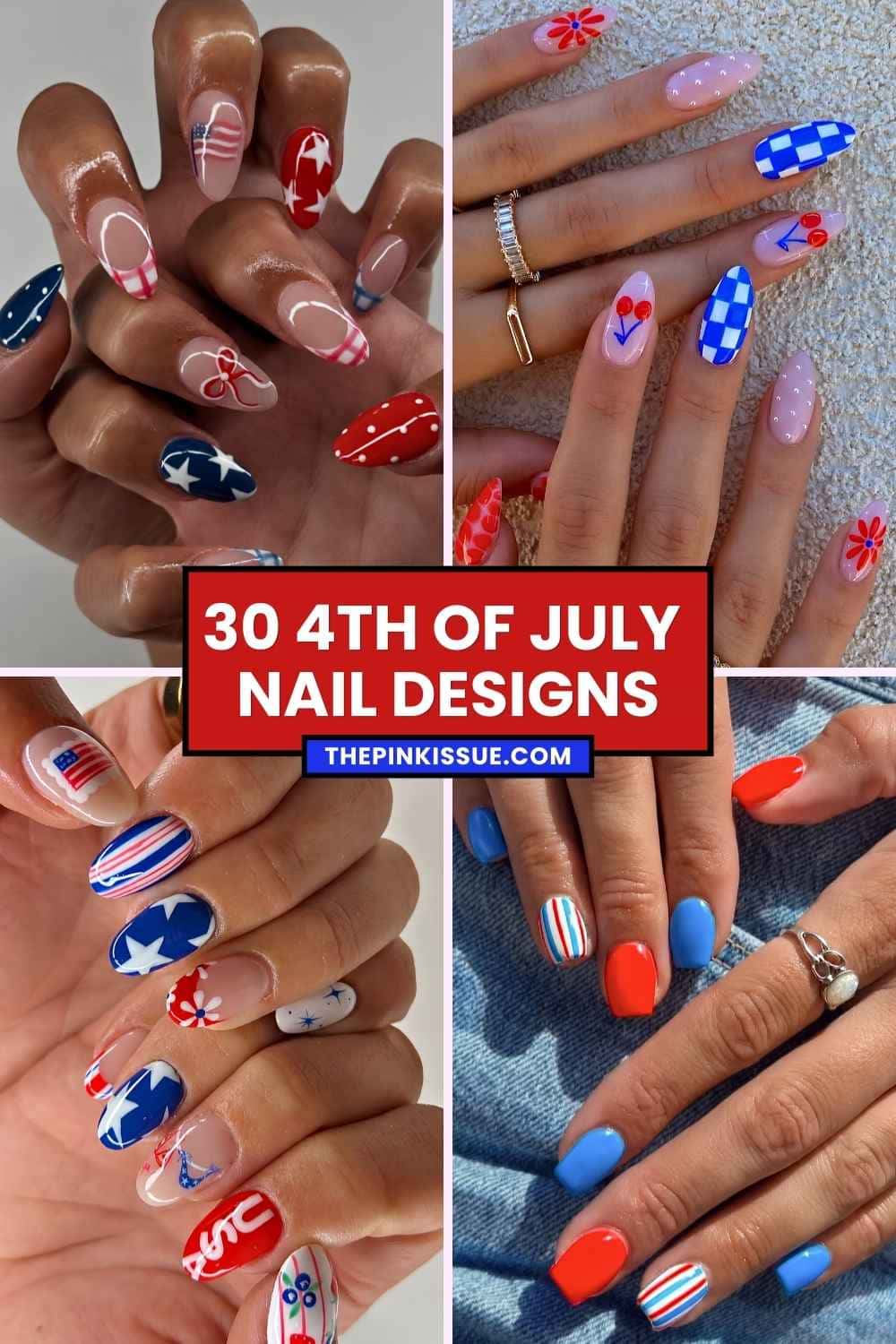 4th of July nail ideas Pinterest