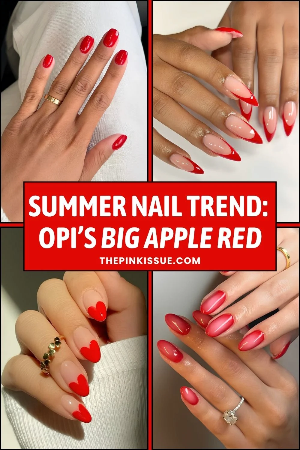 OPI Big Apple Red nail polish trend Pinterest