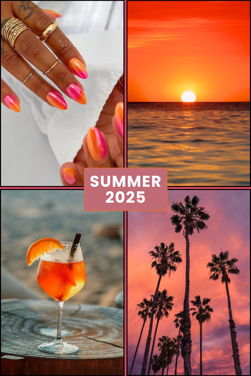 Sunset inspired moodboard