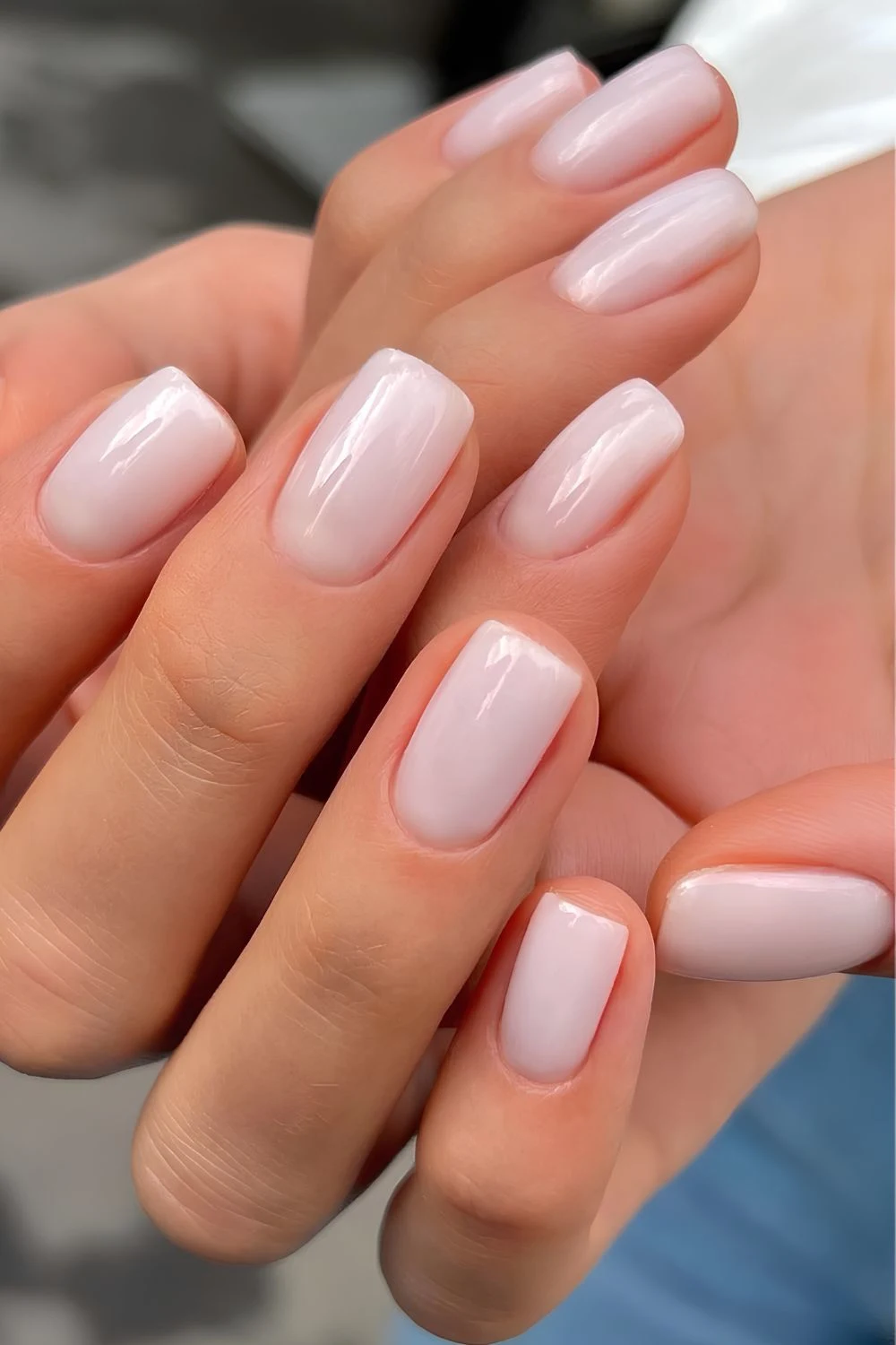 White milk manicure
