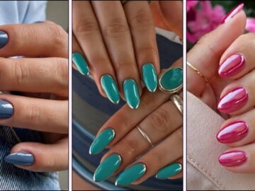 A collage of nail colros for August