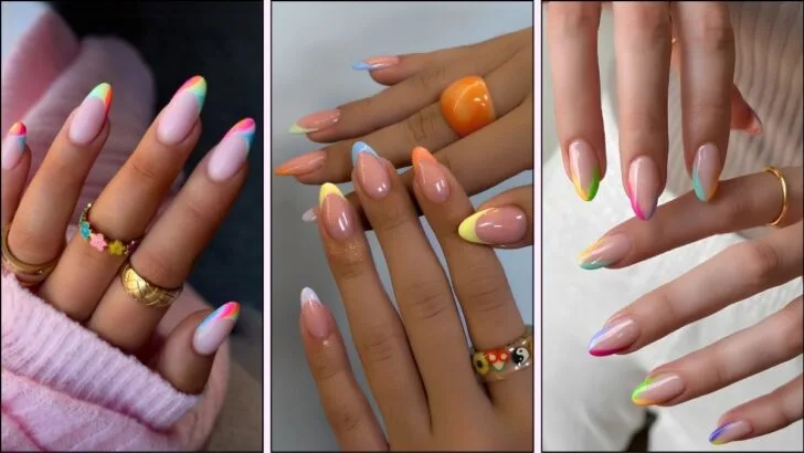 Colorful French Tips Are the Nail Trend Everyone’s Wearing in 2025