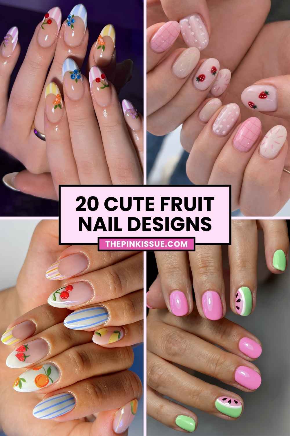 Fruit nail design inspo Pinterest