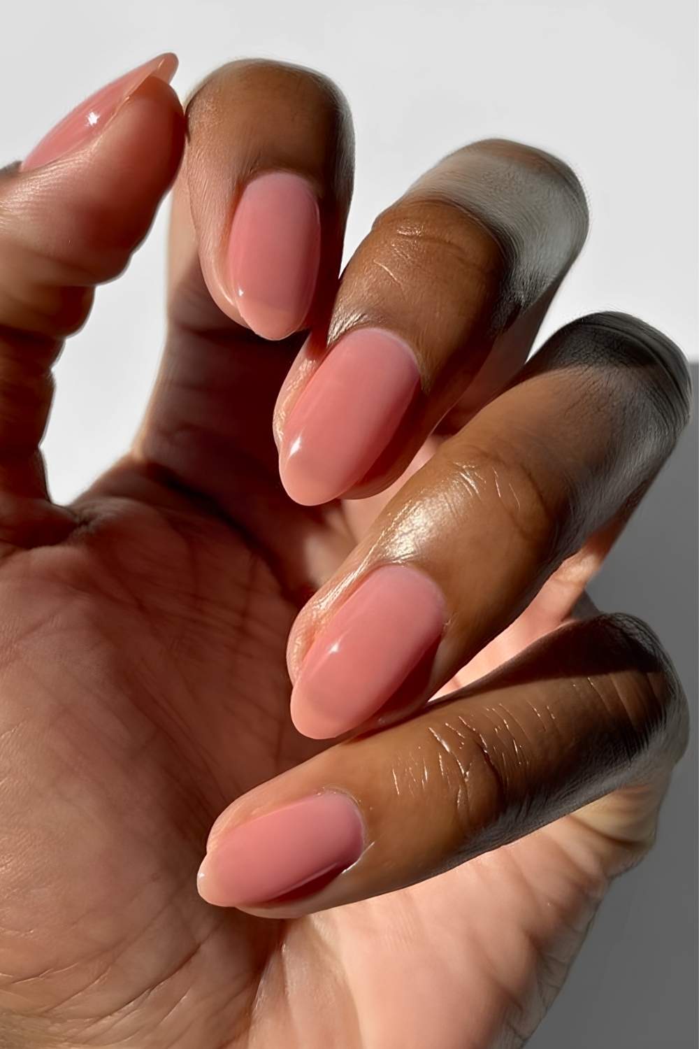 Jelly peach sorbet manicure