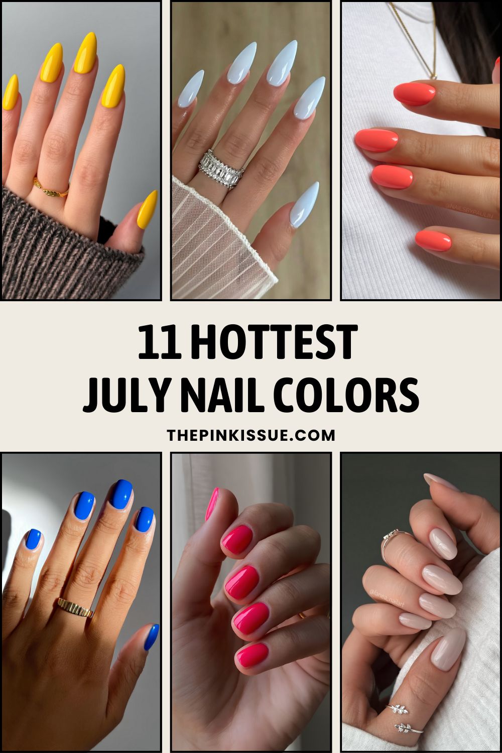 July nail colors pinterest