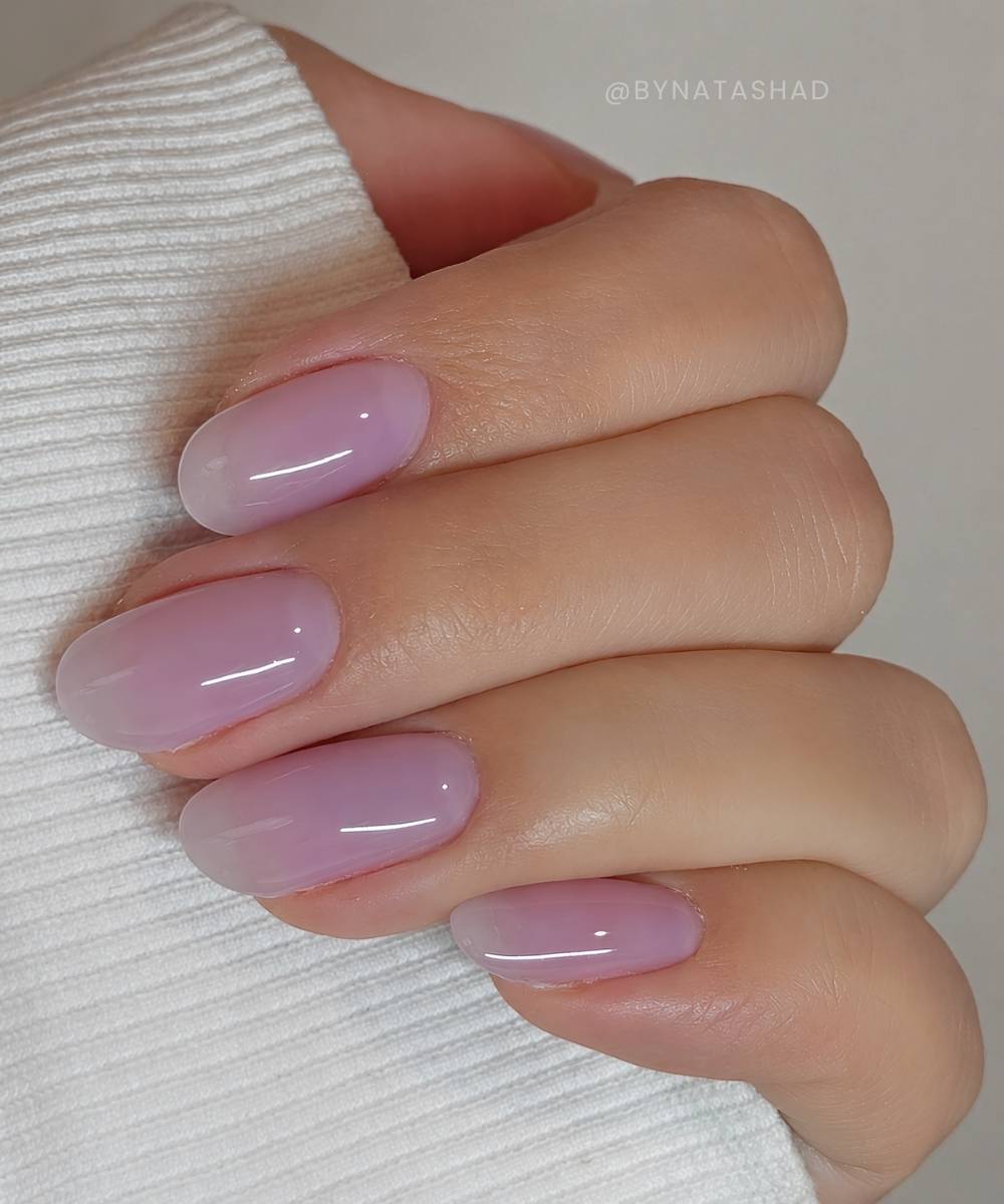 Lavender jelly manicure