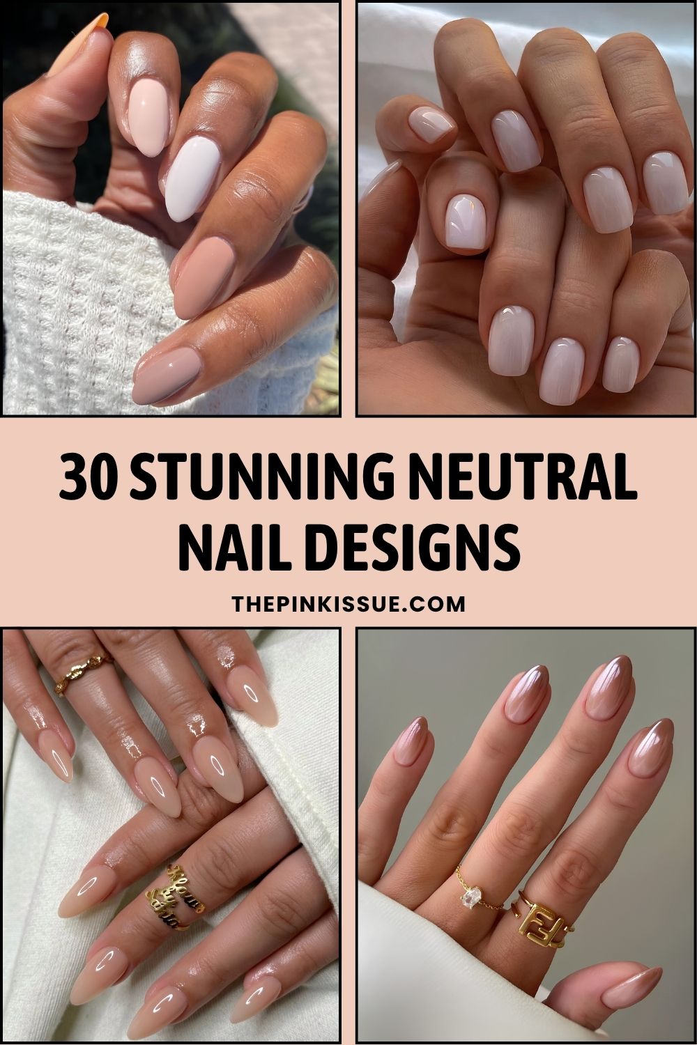 Neutral nail designs Pinterest