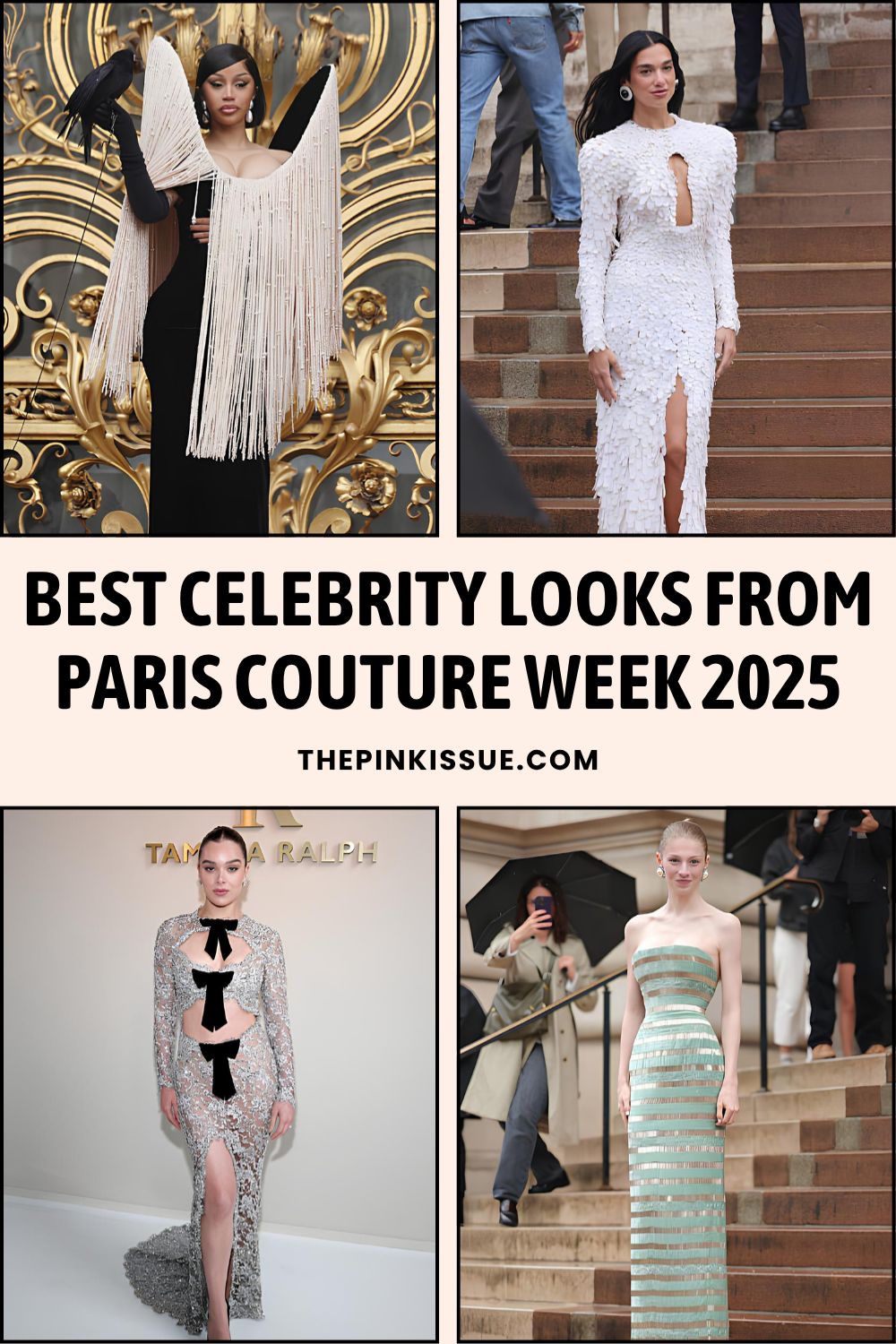 Paris Couture Week celebrity outfits Pinterest