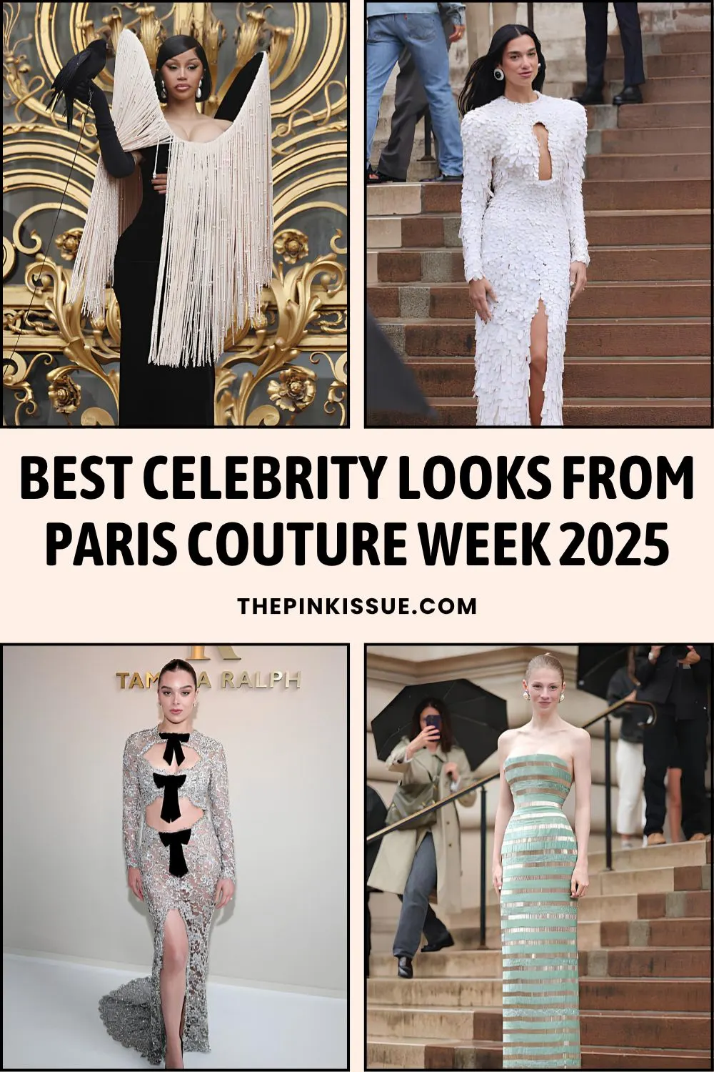 Paris Couture Week celebrity outfits Pinterest