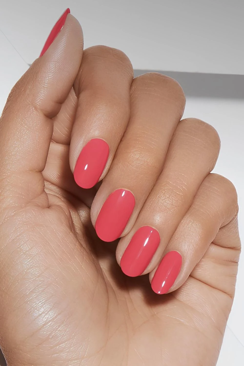 Pink guava squoval nails