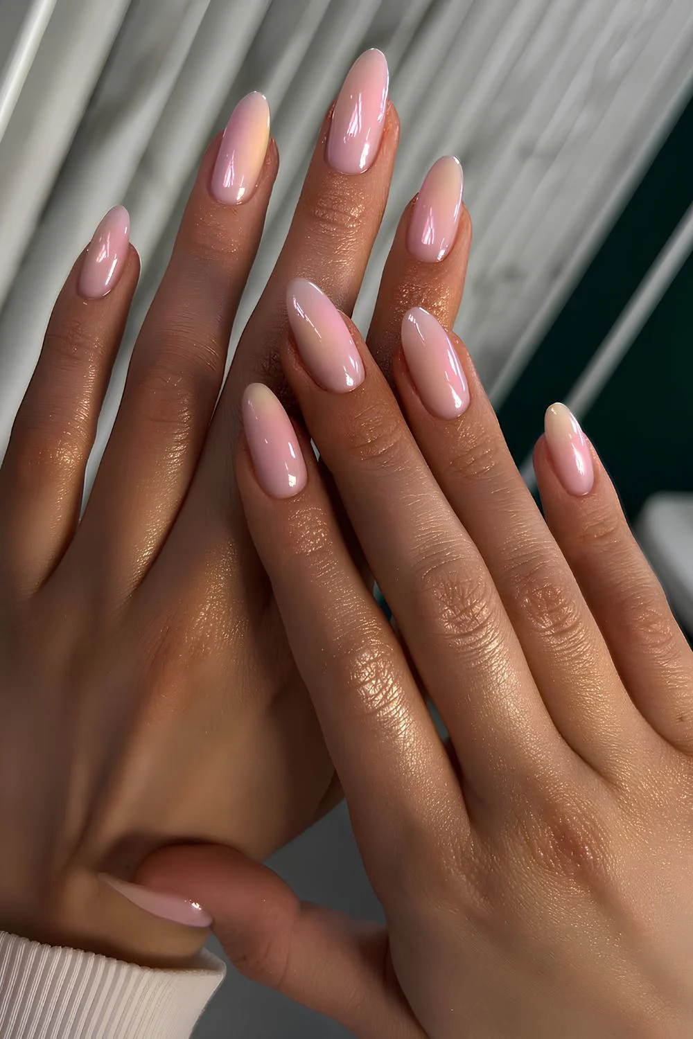 Soft pastel sorbet nails