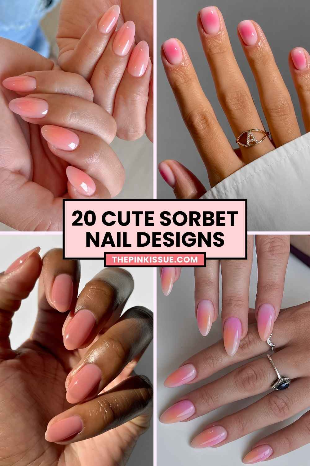 Sorbet nail designs Pinterest