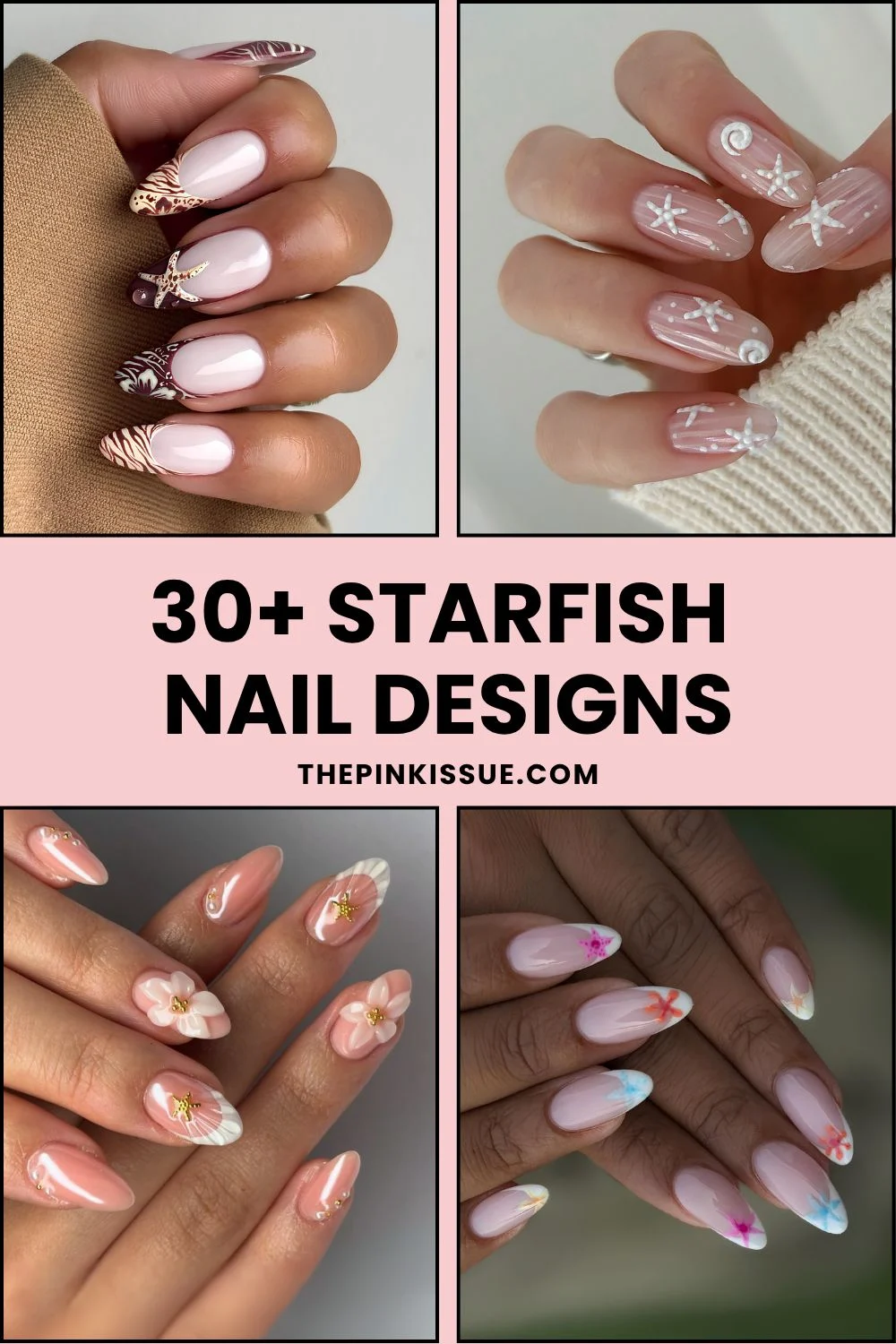 Starfish nail designs pinterest