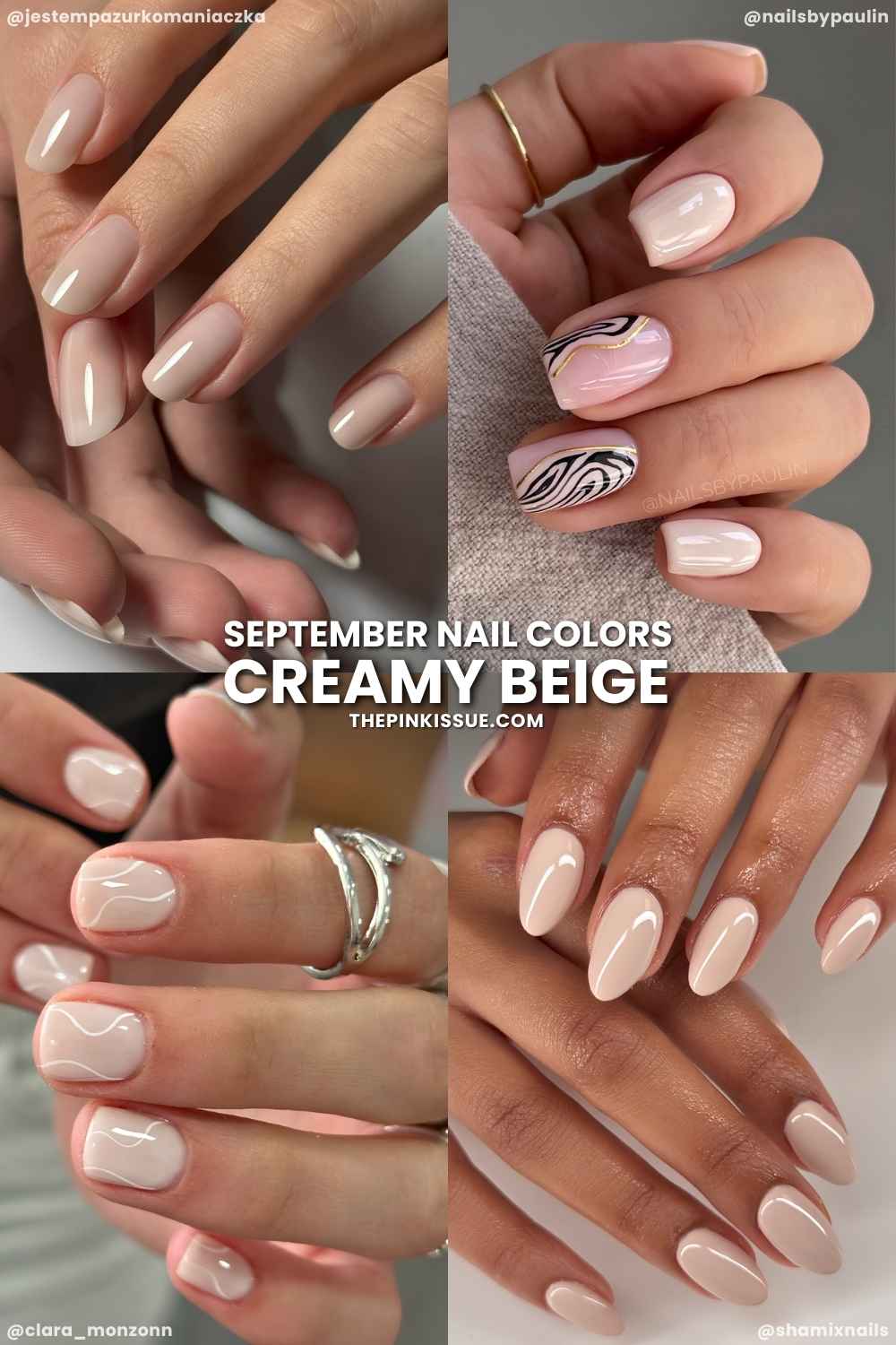 Beige manicures for September