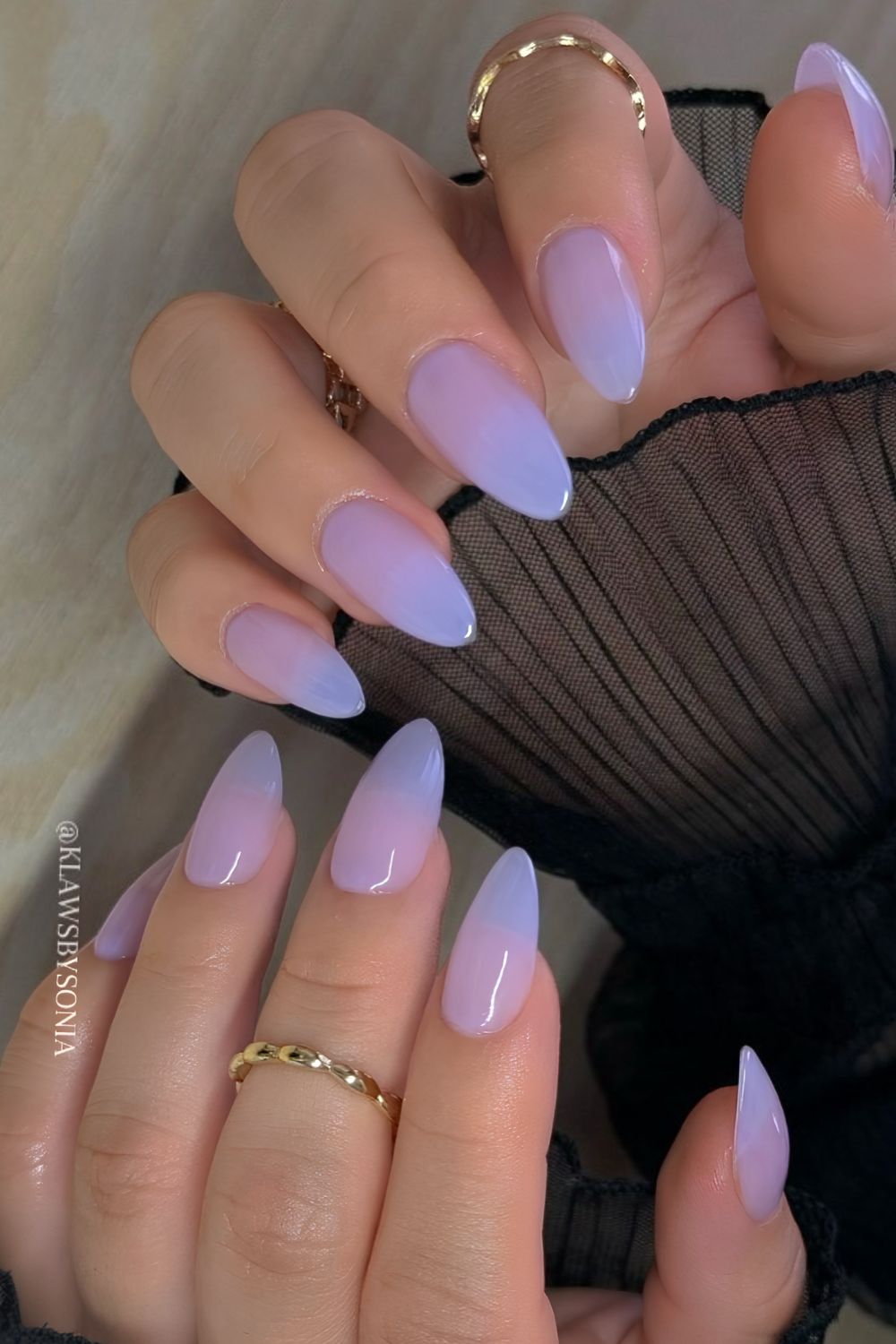 Jelly lavender almond mani