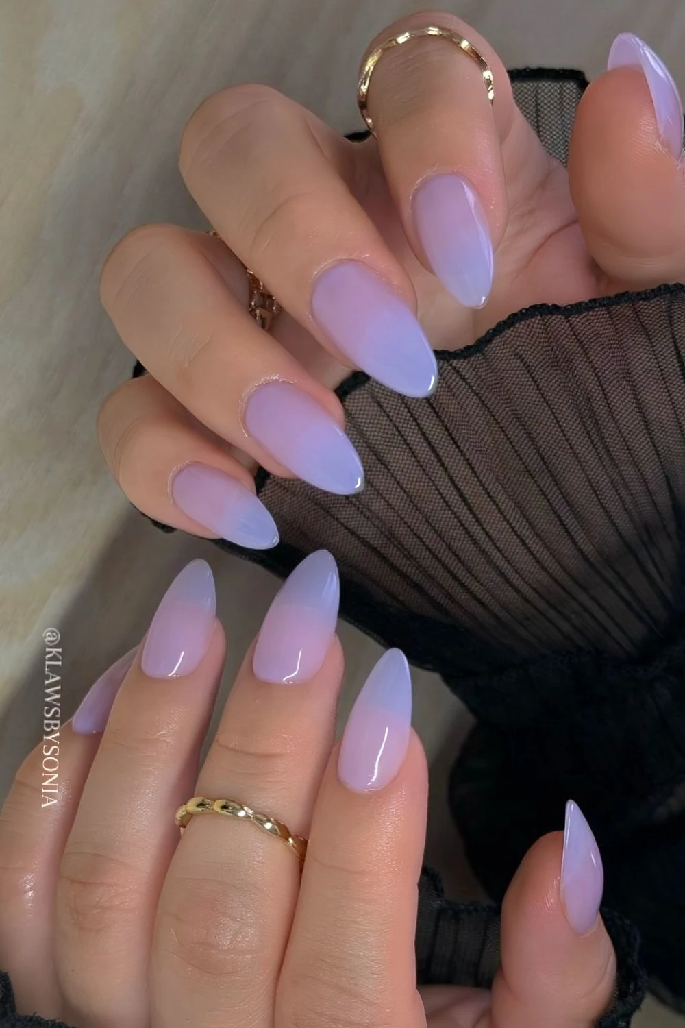 Jelly lavender almond mani