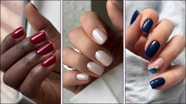 Short nail designs for August
