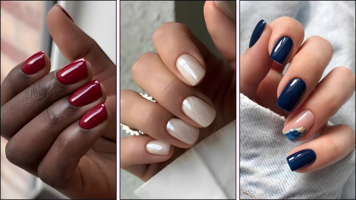 Short nail designs for August