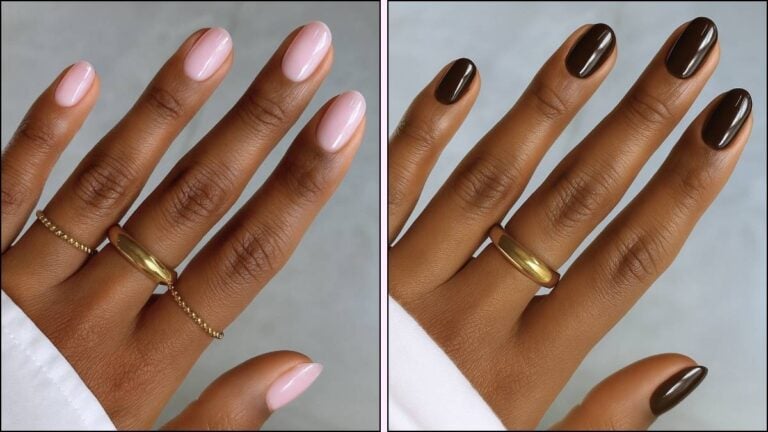 Gel manicure collage