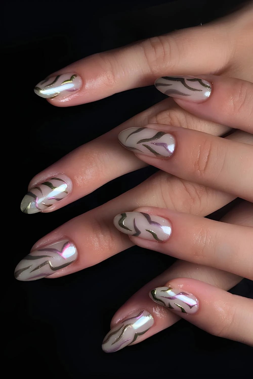 KPop Demon Hunters inspired nails