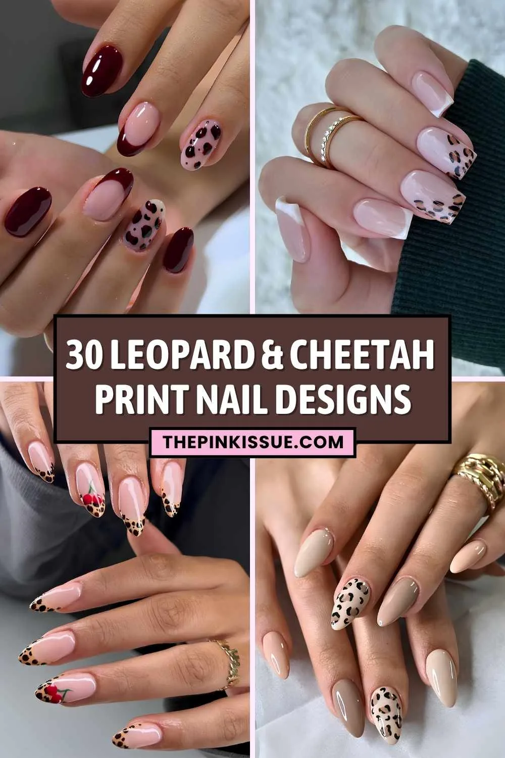 Leopard and cheetah print nail ideas Pinterest