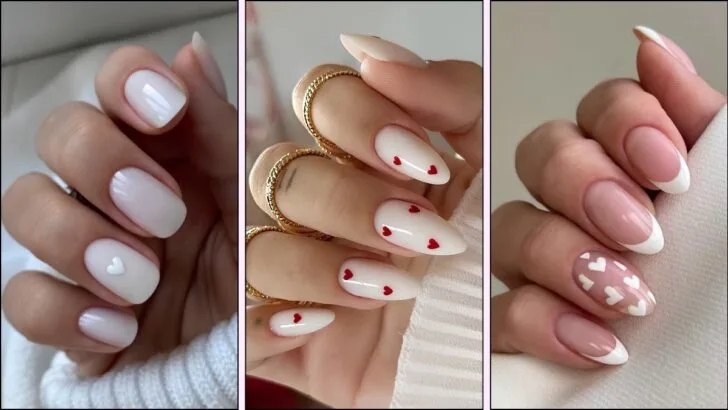25 Dreamy White Valentine’s Day Nail Designs to Try This Year