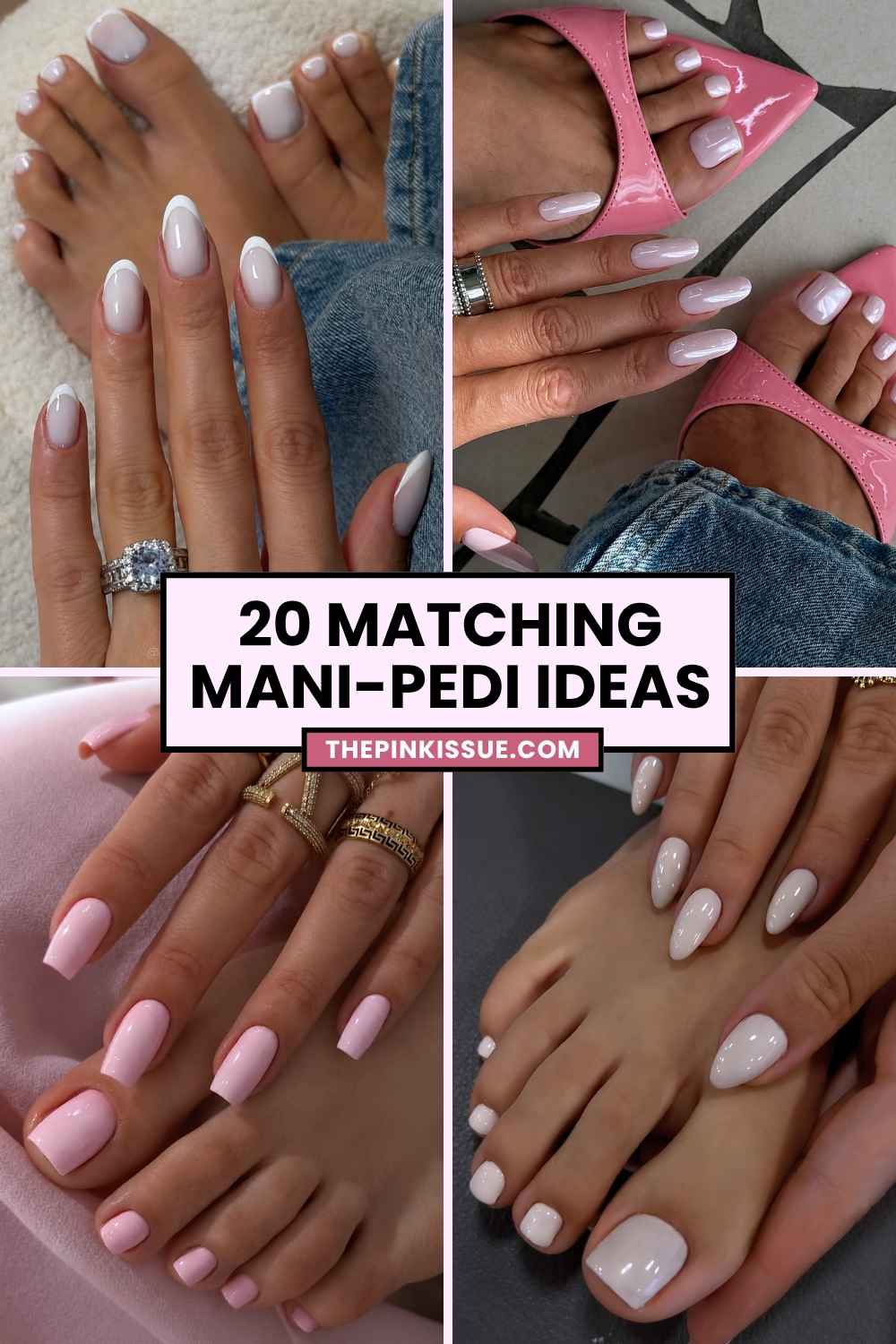 Matching mani pedi ideas Pinterest