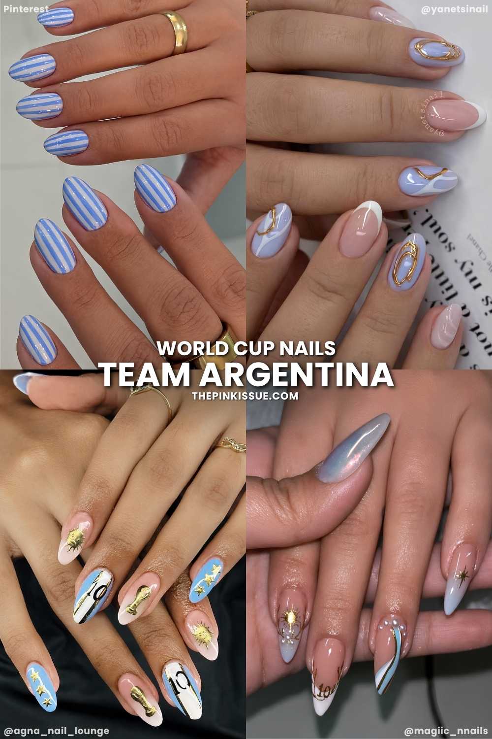 Argentina World Cup nails
