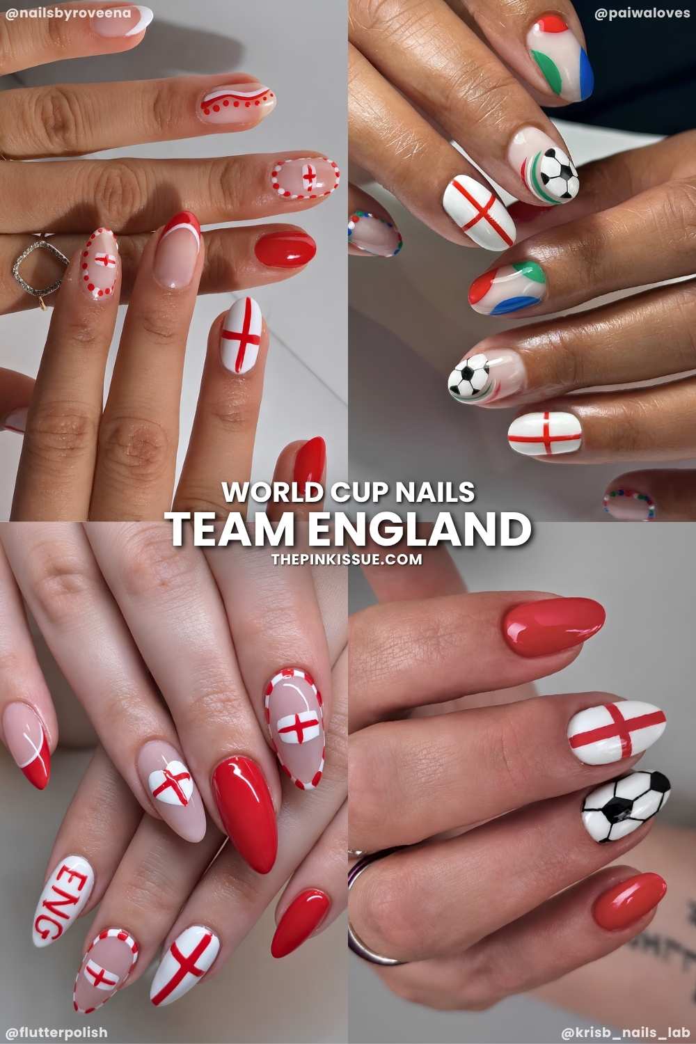 England inspired Fifa World Cup nails