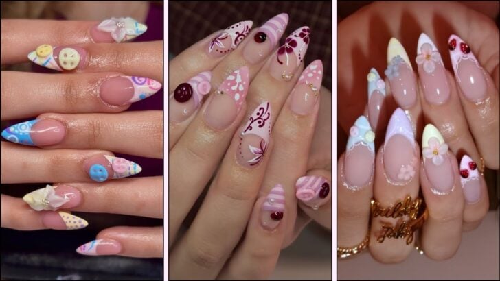 Button Nails Are the Cutest 3D Mani Trend of 2026