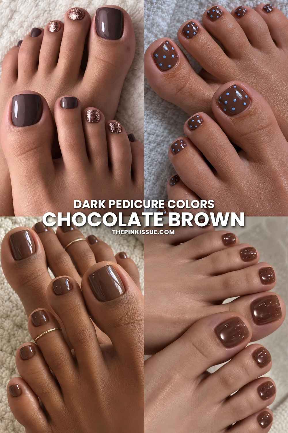 Brown pedicure ideas