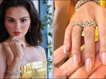 Selena Gomez makeup and nails for Emmys 2026