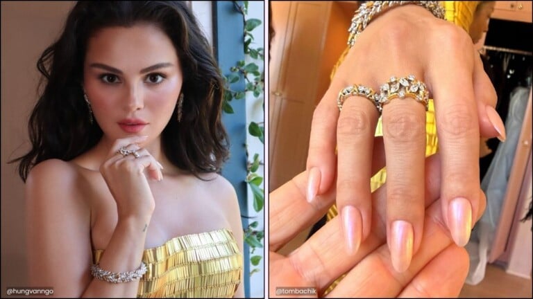 Selena Gomez makeup and nails for Emmys 2026